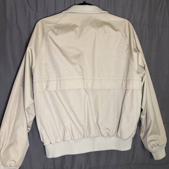 Vintage L.L. Bean Windbreaker Jacket Mens Size 42 Cream Zip Pockets - Picture 5 of 16